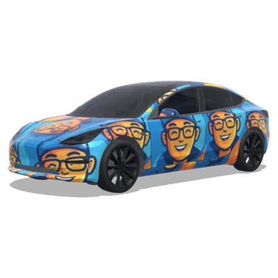 用我的頭像作為元素生成一個. – 特斯拉 Model 3 塗裝
