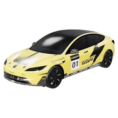 小米SU7 Ultraプロトタイプ (Xiaomi SU7 Ultra Prototype Livery) – テスラ Model 3 ラッピング