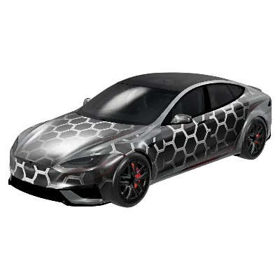 Space Grid Fury – Tesla Model S wrap