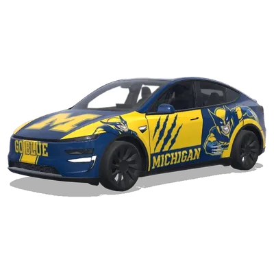 미시간 울버린 (Michigan wolverines.) – 테슬라 Model Y 랩핑