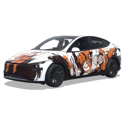 少年鳴人與九尾 – 特斯拉 Model Y 塗裝