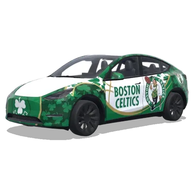 Boston Celtics (Boston celtics and cover entire car.) – оклейка Tesla Model Y