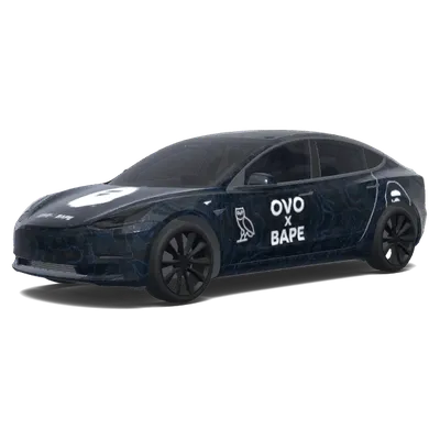 Ovo Bape Camo Tesla Folierung – Tesla Model 3 Wrap