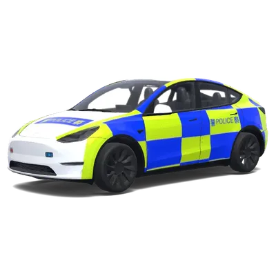 2026 HK Police Traffic Car (2026香港警察交通警車拉花) – Tesla Model Y wrap