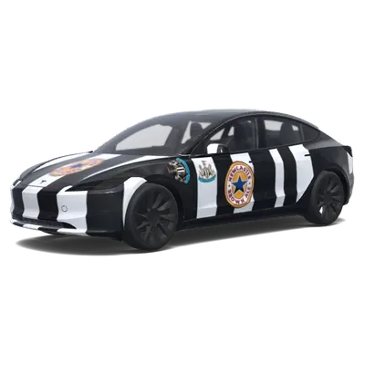 Newcastle Stripes – Tesla Model 3 wrap
