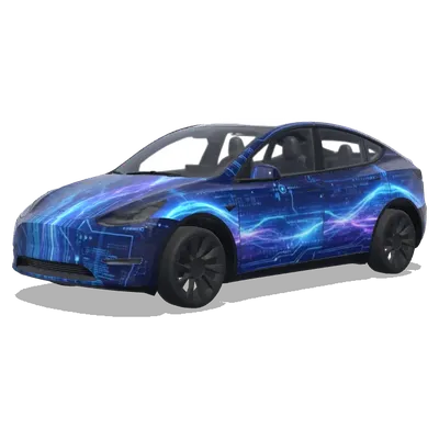 Cortana Halo Wrap – Tesla Model Y wrap
