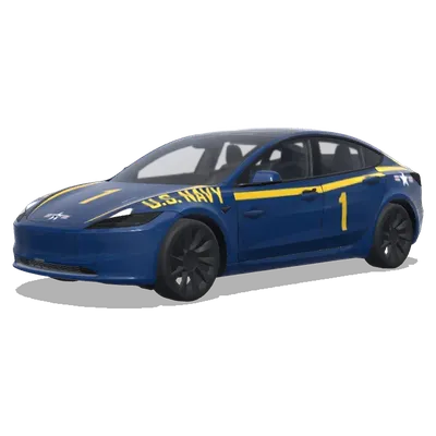 Самолёт Blue Angels (A Navy Blue Angels plane.) – оклейка Tesla Model 3