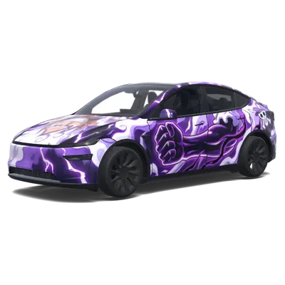 紫色齒輪5號拳 – 特斯拉 Model Y 塗裝