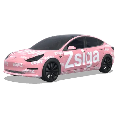 Zsiga White – Tesla Model 3 wrap