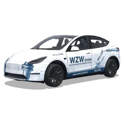 Precision CNC Experts – Tesla Model Y wrap