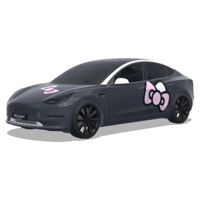 Pink Bow Stealth – Tesla Model 3 wrap