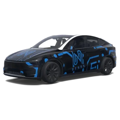 로고 활용 컬러 랩 – 테슬라 Model Y 랩핑