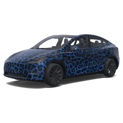 Schwarzer Leopard – Tesla Model Y Wrap