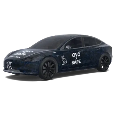 Mitternachts-Camo-Affe – Tesla Model 3 Wrap