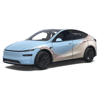 Elegant Glacier Blue – Tesla Model Y Wrap