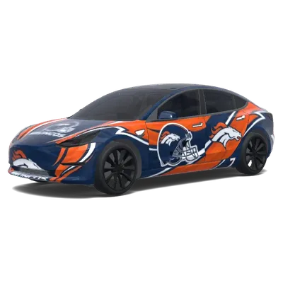 Denver Broncos (Denver Broncos.) – Tesla Model 3 Wrap
