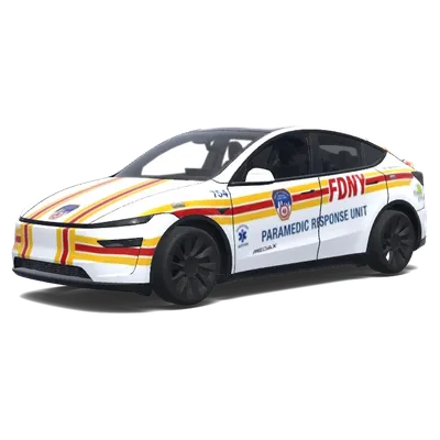 Rettungswagen der FDNY – Tesla Model Y Wrap