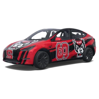 NC State Wolfpack (NC State Wolfpack.) – Tesla Model Y Wrap