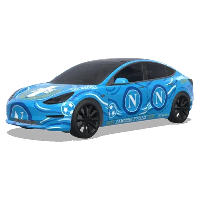 Napoli Scudetto 2025 (Napoli Scudetto 2025.) – covering Tesla Model 3