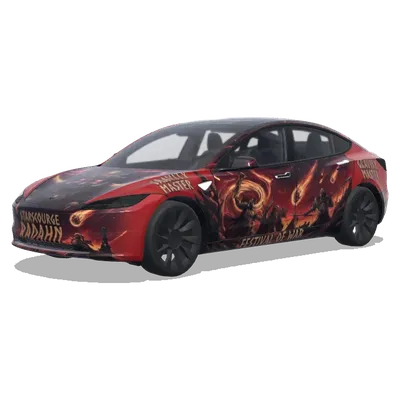 ラダーン・ウルトラレッド – テスラ Model 3 ラッピング