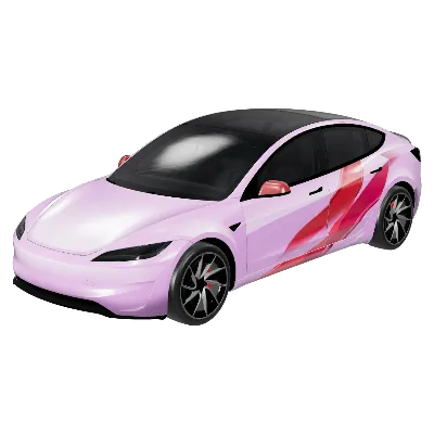 핑크 웨이브 라이더 (Pink Wave Rider) – 테슬라 Model 3 랩핑