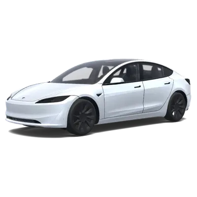 Arctic White – Tesla Model 3 wrap