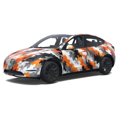 Tiger-Camo-Folierung für Tesla – Tesla Model Y Wrap