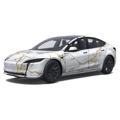 골드 스톰트루퍼 랩 – 테슬라 Model 3 랩핑