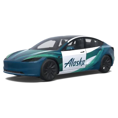Aurora de Alaska – wrap para Tesla Model 3