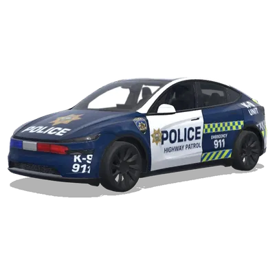 Blue Highway Patrol K-9 – Tesla Model Y wrap