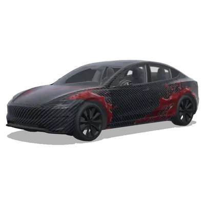 碳纖維車身血跡飛濺 – 特斯拉 Model 3 塗裝