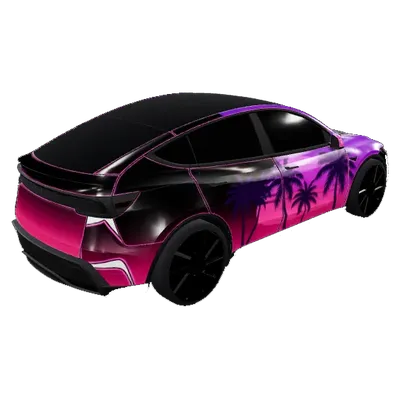 Midnight Void – Tesla Model Y wrap