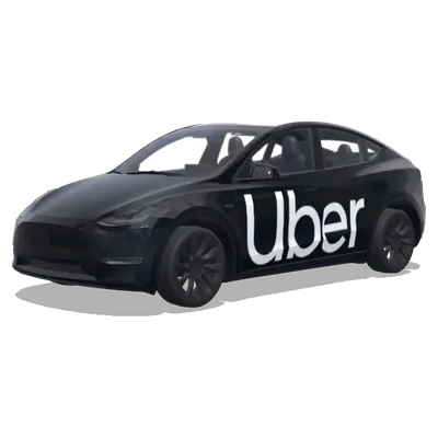 블랙 배경 우버 로고 (Fondo negro brillante con la palabra Uber.) – 테슬라 Model Y 랩핑