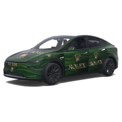 에메랄드 롤렉스 랩 – 테슬라 Model Y 랩핑