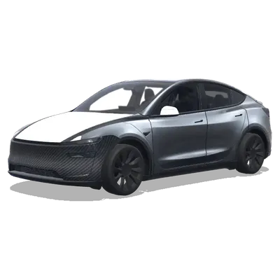 水銀銀配碳纖維尾翼 – 特斯拉 Model Y 塗裝