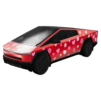 발렌타인 데이 라이드 (Valentine's Day Ride) – 테슬라 Cybertruck 랩핑
