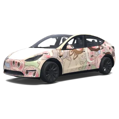Extracted Image Elements (提取图片里的元素) – Tesla Model Y wrap