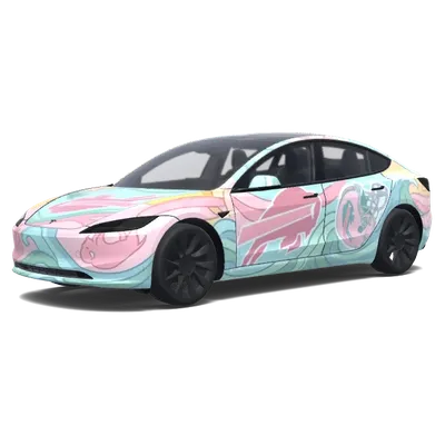 Pink Buffalo Beach – Tesla Model 3 wrap