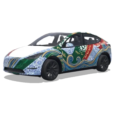Мексика и Португалия – оклейка Tesla Model Y