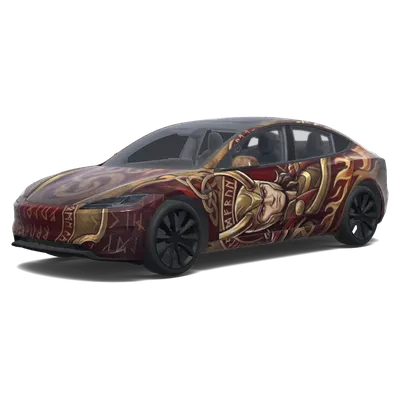 Loke på sidan (Loke på sidan.) – Tesla Model 3 Wrap