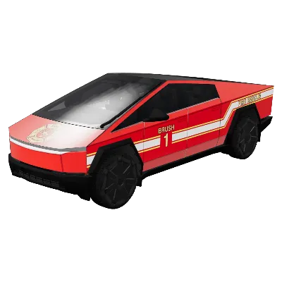 산불 대응 (Brush Fire Response) – 테슬라 Cybertruck 랩핑