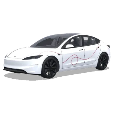 Passenger Side Graphic – テスラ Model 3 ラッピング