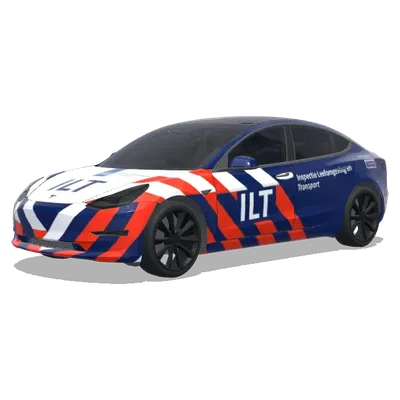 dutch inspectie leefomgeving en transport ILT. – Tesla Model 3 wrap