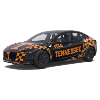 Tennessee Volunteers Schwarz (Tennessee Volunteers. Colors: black.) – Tesla Model 3 Wrap