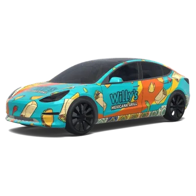 Willy's Mexicana (Create a Willy’s Mexicana grill inspired Wrap.) – Tesla Model 3 Wrap