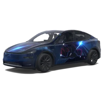Midnight Neon Glow – Tesla Model Y wrap