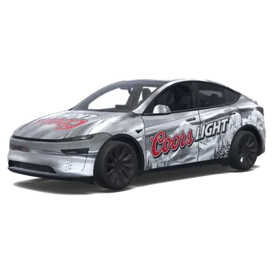 クアーズライト シルバーラップ – テスラ Model Y ラッピング