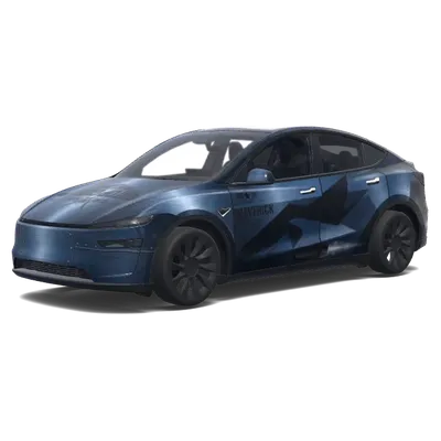Maverick Blue Camo – Tesla Model Y wrap