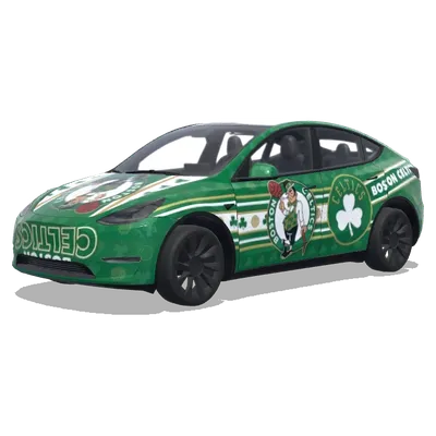 Boston Celtics (Boston celtics and cover entire car.) – оклейка Tesla Model Y
