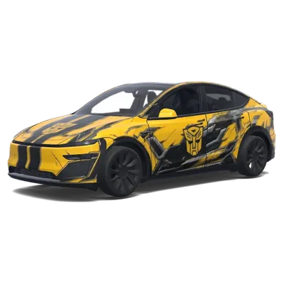Bumblebee Cybertruck Wrap – Tesla Model Y wrap